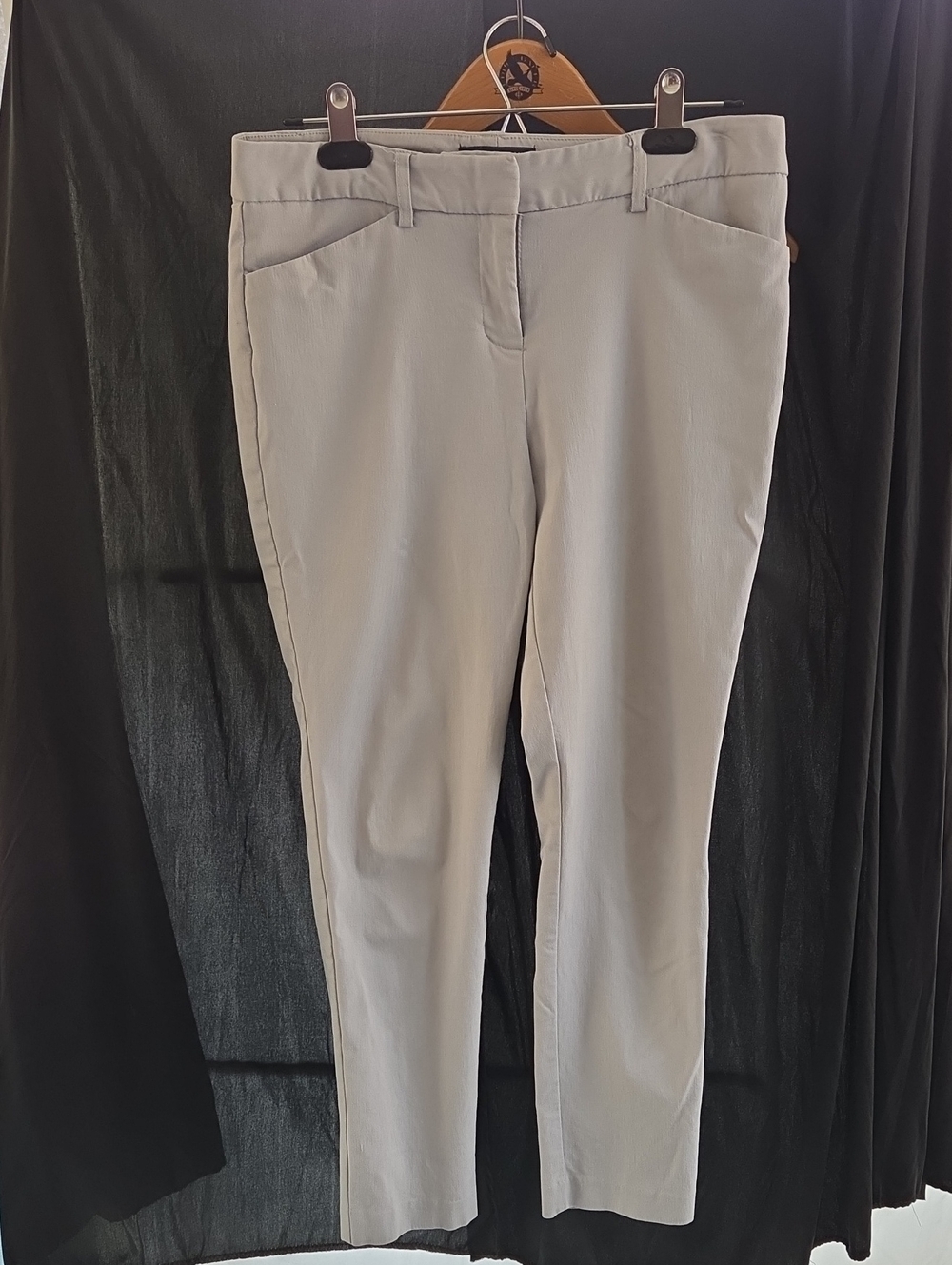 Mario Serrani Light Grey Slim Fit Skinny Pants